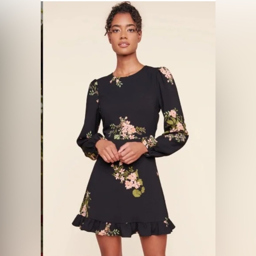 Sugarlips Floral Black Dress